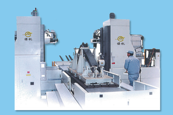 卧式雙面數控(kòng)镗銑專用機床